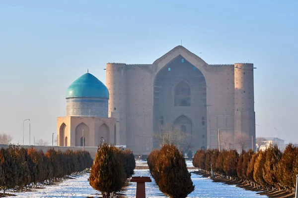 Mausoleum Khoja Ahmed Yasawi City Turkestan Unesco World Heritage Site — Stock Photo, Image
