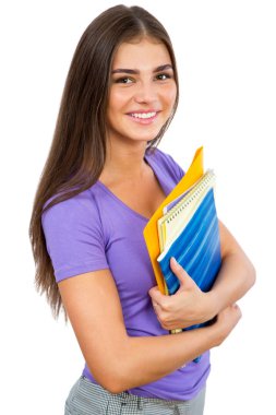 Mutlu kız öğrenci