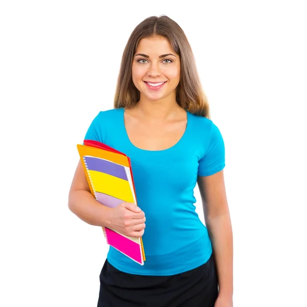 Young happy girl student — Stock Photo, Image