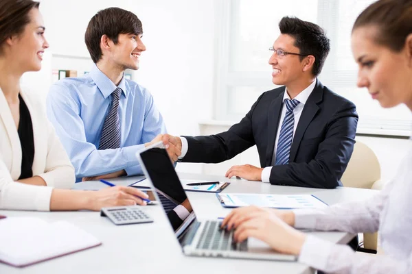 Business People Shaking Hands Meeting — Stock Photo, Image