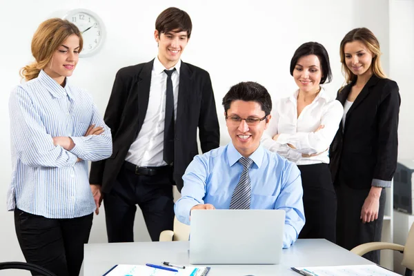 Group Business People Businessman Leader — Stock Photo, Image