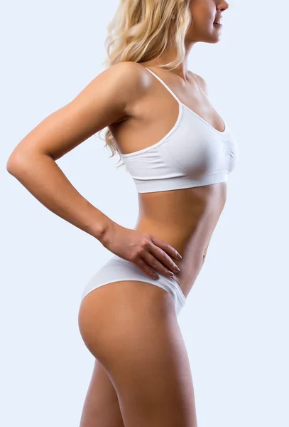Bellissimo corpo magro di una donna — Foto Stock