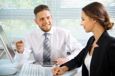 genç iş adamları.