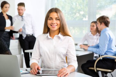 iş adamları iş kadını lideri ile