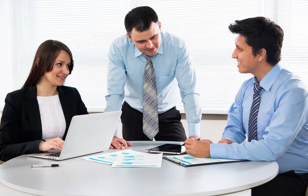 Business Team Working Business Project Together Office — Stock Photo, Image