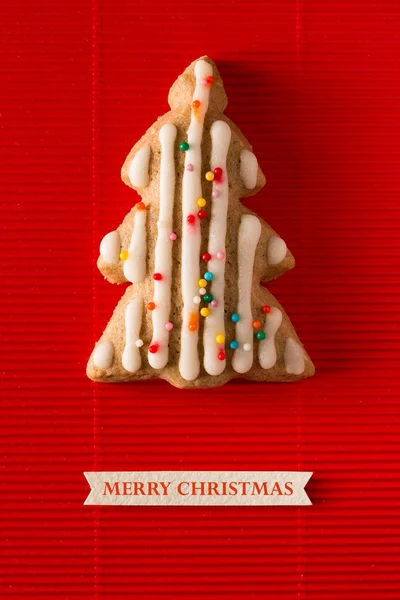 Árvore de Natal biscoito — Fotografia de Stock