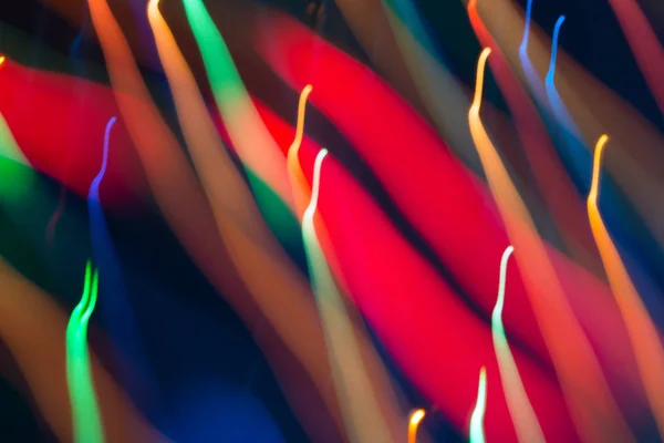 Яскраві кольорові динамічні вогні — стокове фото