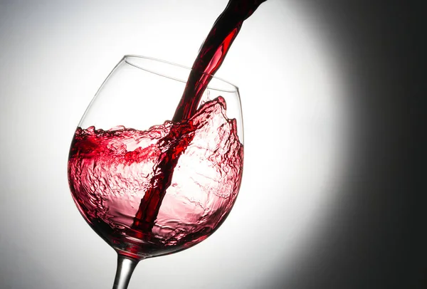 Splash of red wine — Stock Photo, Image