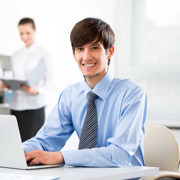 Young Businessman Colleagues Discussing Background — Stock Photo, Image