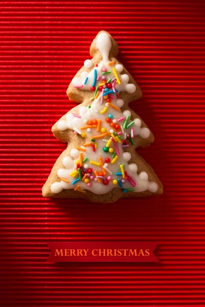 Árvore de Natal biscoito — Fotografia de Stock