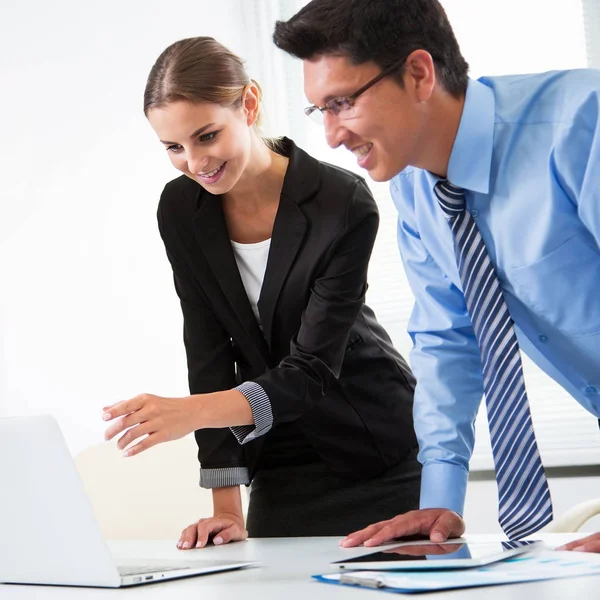 Group Happy Businesspeople Meeting Office — Stock Photo, Image