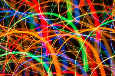 parlak renkli dinamik ışıklar