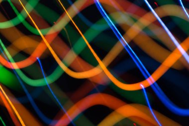 parlak renkli dinamik ışıklar