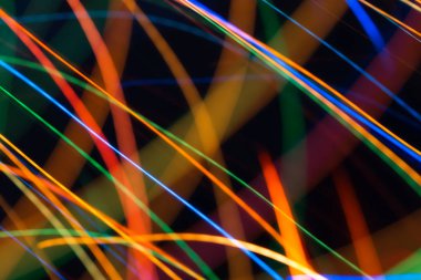 parlak renkli dinamik ışıklar