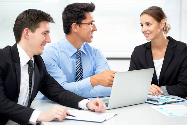 Group Happy Businesspeople Meeting Office — Stock Photo, Image