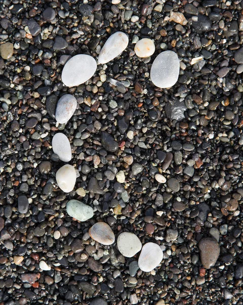 Αλφάβητο που σε μια μαύρη άμμο — Φωτογραφία Αρχείου
