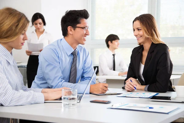 Group Business People Meeting Table Modern Office — Stock Photo, Image