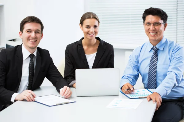 Business People Working Laptop Office — Stock Photo, Image