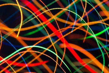 parlak renkli dinamik ışıklar