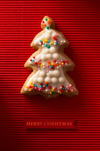 Árvore de Natal biscoito — Fotografia de Stock