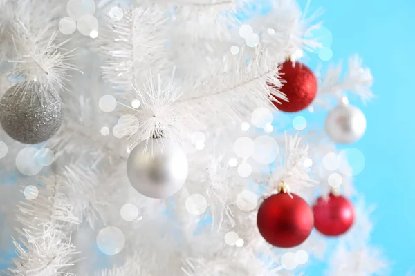 Árbol de Navidad blanco — Foto de Stock