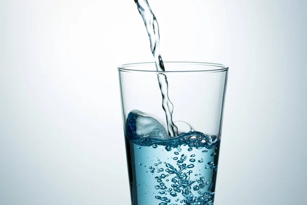 Blue water in a glass — Stock Photo, Image