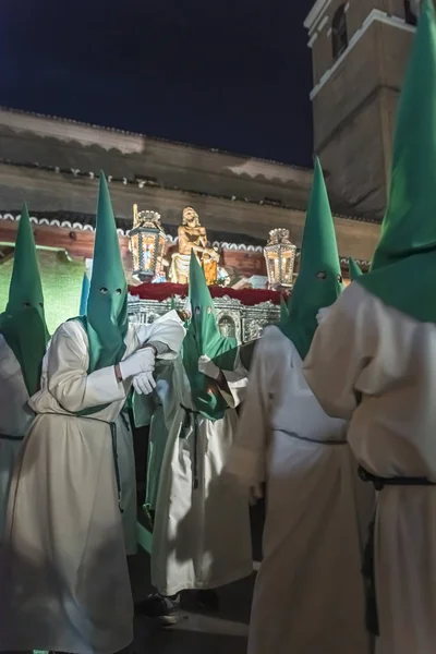 Nazarenos Semana Santa Legans — Foto de Stock