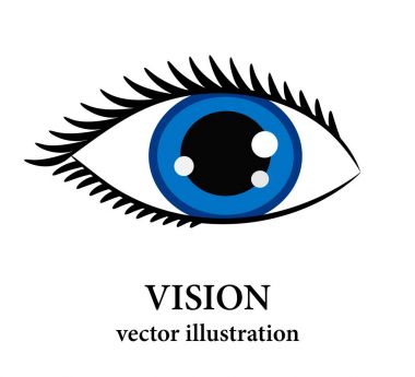 Göz logo kroki, göz hastalıkları için izole vektör