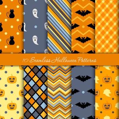 On Cadılar Bayramı farklı Dikişsiz desen. 