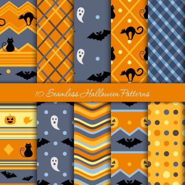 On Cadılar Bayramı farklı Dikişsiz desen. 