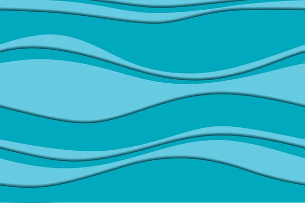 Material Design Background Blue Waves Vector — Stock Vector