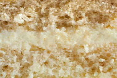 Beyaz doku dolum Merkezi ile pasta