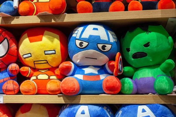 Minsk Belarus Décembre 2019 Jouets Superhéros Univers Marvel Fabriqués Par — Photo