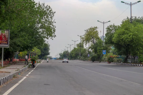 New Delhi India 2020 Present New Delhi Road Empty — 图库照片