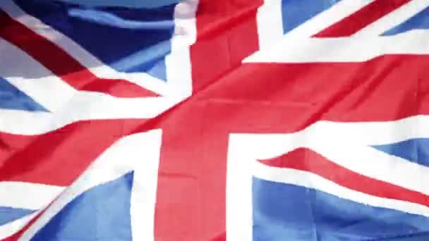 İngiltere'de İngiliz bayrağı (Union Jack) — Stok video