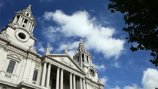 St. Paul's Cathedral, Londyn, Wielka Brytania — Wideo stockowe