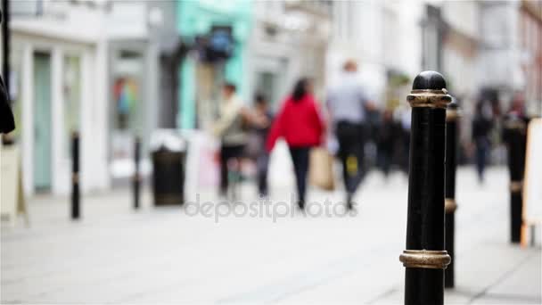 Calle comercial peatonal, Londres Clip De Vídeo