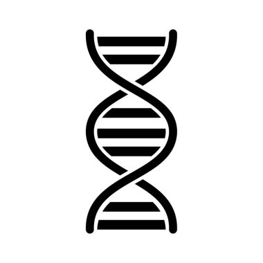 Grafik ve web tasarımı için Dna Helix Simgesi vektör çizimi.