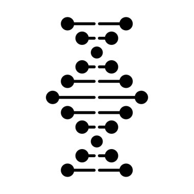 Grafik ve web tasarımı için Dna Helix Simgesi vektör çizimi.