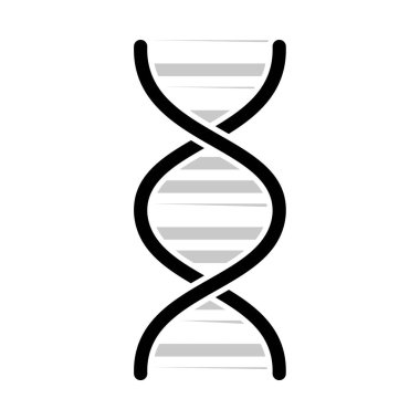 Grafik ve web tasarımı için Dna Helix Simgesi vektör çizimi.