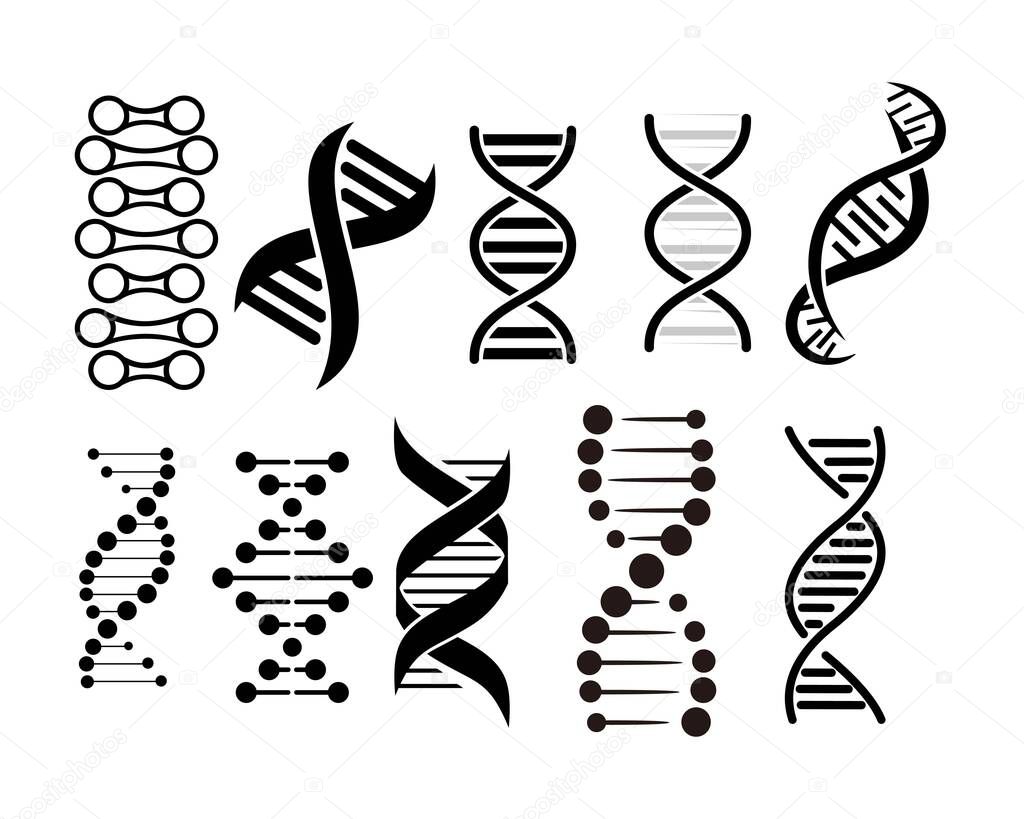 DNA Helix Icon vector illustration for graphic and web design.