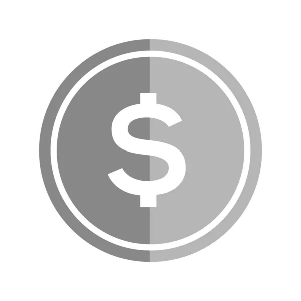 Dollarzeichen, Dollarzeichen-Symbol, Vektorillustration für Grafik- und Webdesign. — Stockvektor