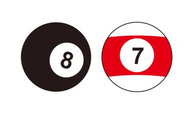 Billiard ball,Sports balls minimal flat line icon vector Billiard ball,Sports balls minimal flat line icon vector