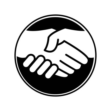 el sıkışma vektör simgesi.