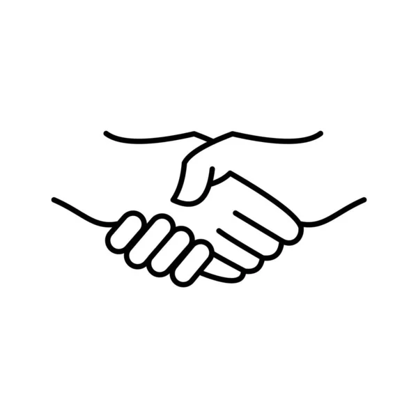 Ícone do vetor Handshake . — Vetor de Stock
