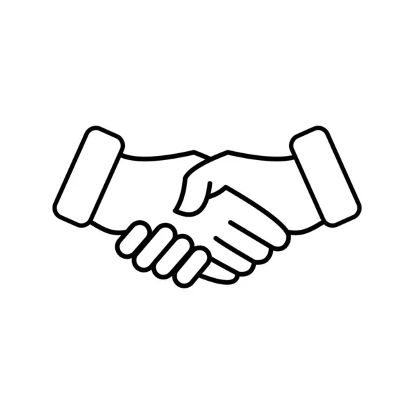 Handshake vector icon. — Stock Vector