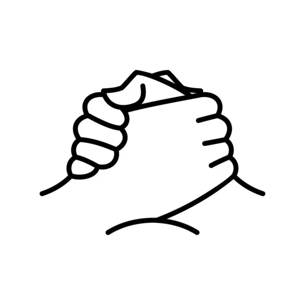 Handshake icono vector . — Archivo Imágenes Vectoriales