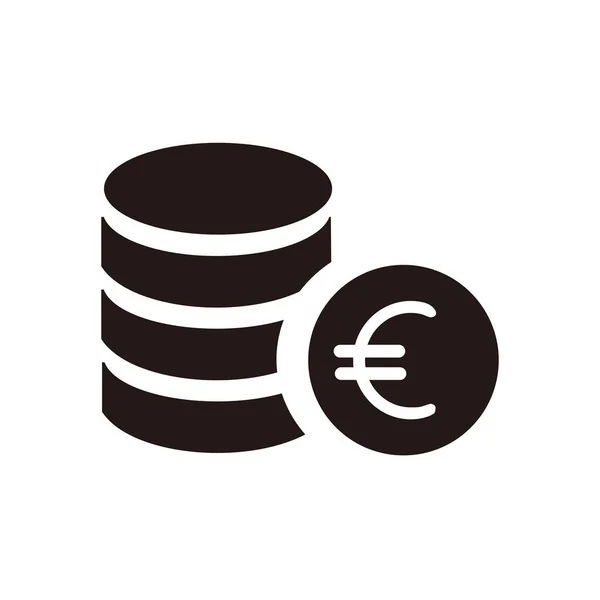 Euro-Zeichen-Symbol, Euro-Vektor-Illustration. — Stockvektor