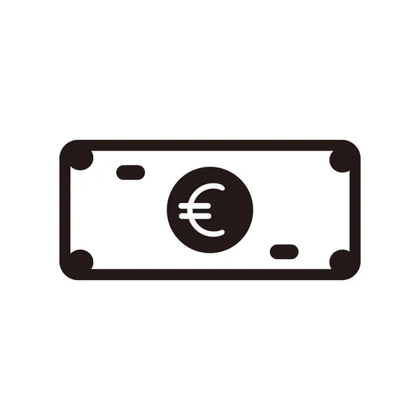 Euro-Zeichen-Symbol, Euro-Vektor-Illustration. — Stockvektor