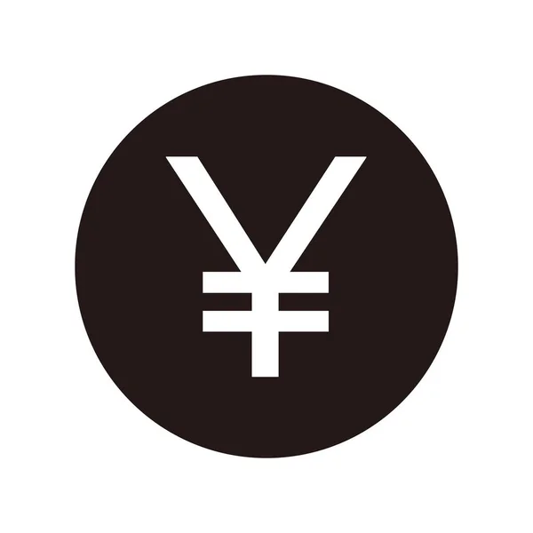 Icono de signo de yen, vector de yen . — Archivo Imágenes Vectoriales